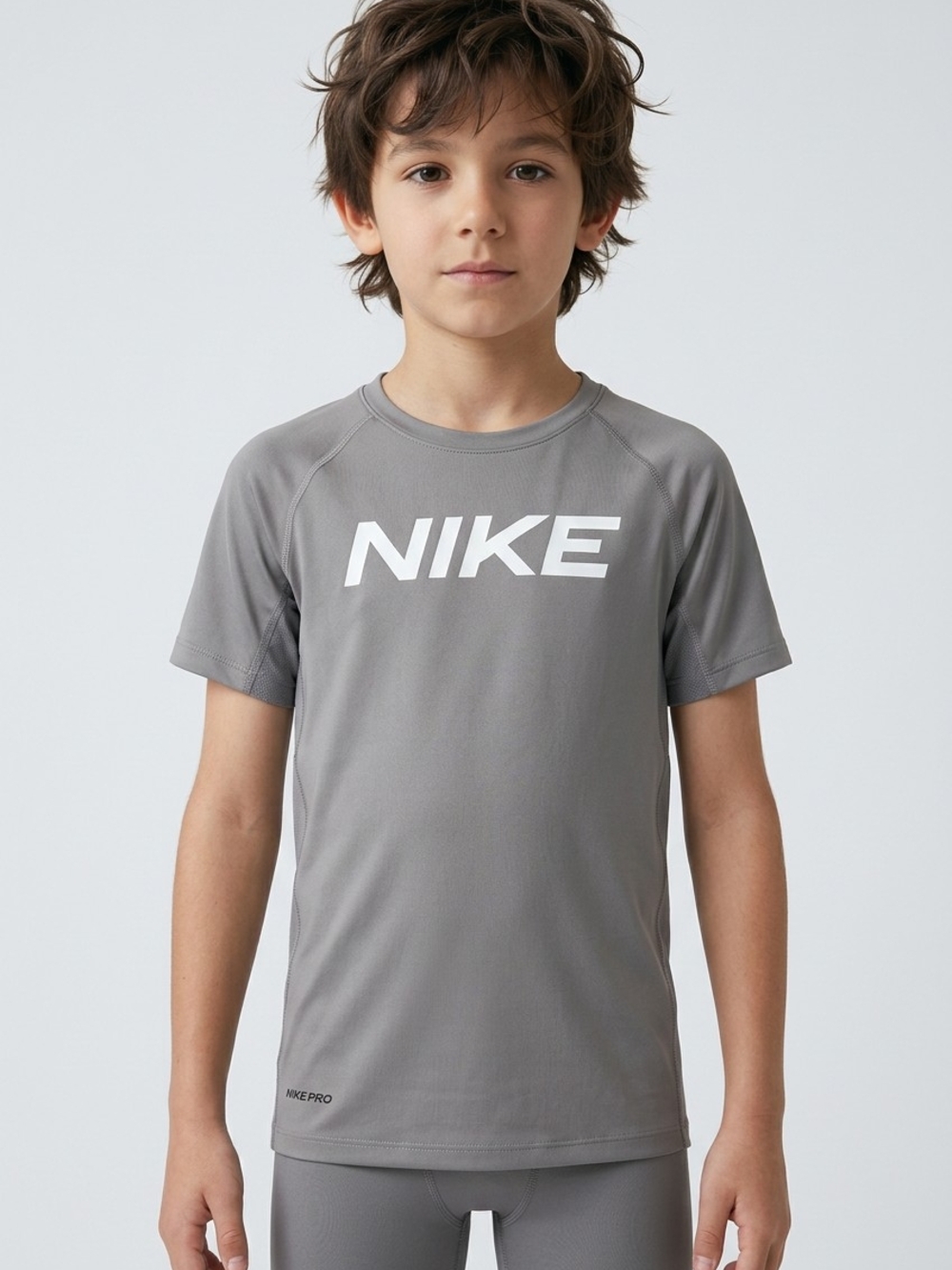 Nike Gray Performance Logo Tee